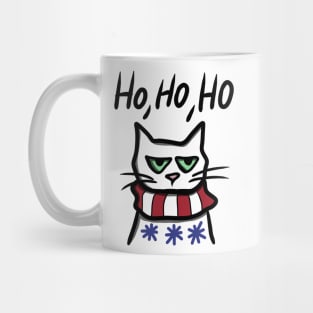 Angry Cat in Christmas Mug